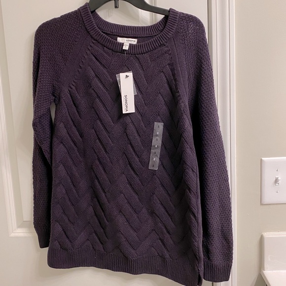 Somoma eggplant purple sweater. - Picture 1 of 8